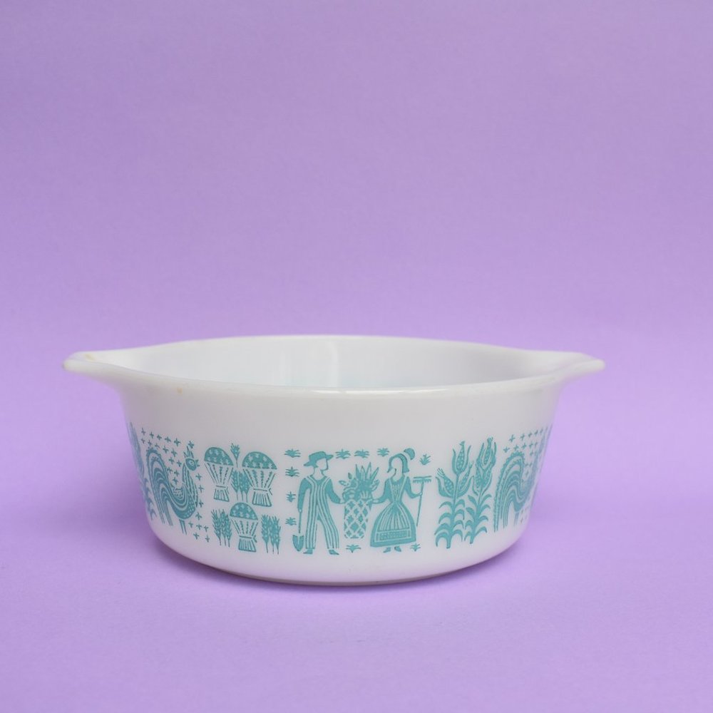 PYREX • 472 • Turquoise Butterprint